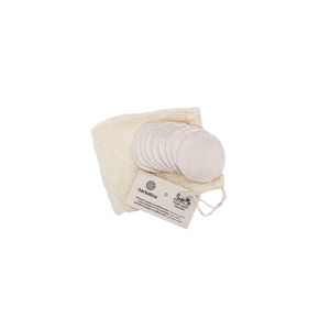 Bavlnené tampóny na odlíčenie pleti (pratelné) - 10 ks - Herbatica