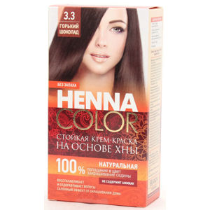 Krémová farba na vlasy Henna color 3.3 HORKÁ ČOKOLÁDA - Fitokosmetik - 115ml