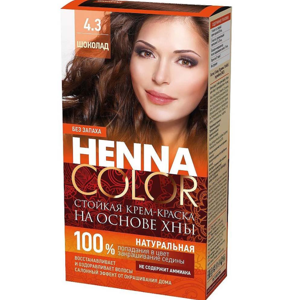 Krémová farba na vlasy Henna color 4.3 ČOKOLÁDA - Fitokosmetik - 115ml