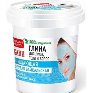 Modrý bajkalský íl– na tvár telo a vlasy - Fitokosmetik - 155 ml