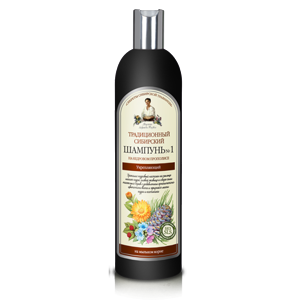 Tradičný sibírsky šampón na vlasy, na báze cédrového propolisu č.1 - Babička Agafia - 550 ml