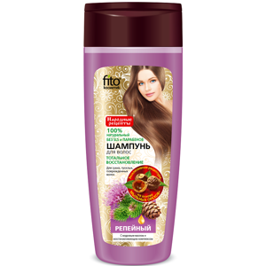 Lopúchový šampón s cédrovým olejom na suché a poškodené vlasy - Fitokosmetik - 270 ml