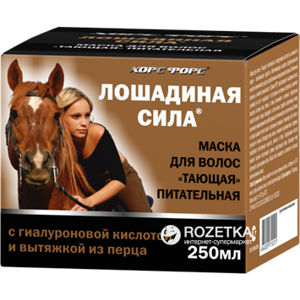 HorseForce Maska na vlasy extraktom z korenia a kyselinou hyalurónovou - Konská sila - 250 ml