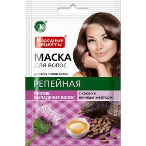 Maska na vlasy lopúch + kakao + vaječný žĺtok  proti vypadávaniu vlasov - Fitokosmetik - 30ml