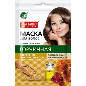 Maska na vlasy horčica + ricínový olej + med - Fitokosmetik - 30ml