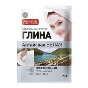 Fitokosmetik Vyživujúca maska na tvár z altajského bieleho ílu 75 g