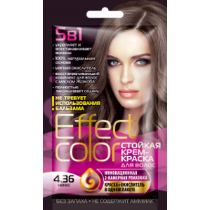 Fitokosmetik - Effect Color - Dlhotrvajúca krémova farba na vlasy, moka - 50 ml