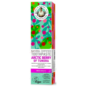 Prírodná zubná pasta pre svieži dych s prídavkom bobúľ arktickej tundry Babička Agafia - 85 g