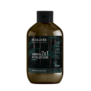 Pánsky šampón a sprchový gél 2v1 - Energy - EcoLatier Urban - 600 ml