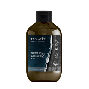 Šampón a sprchový gél 2v1 pre mužov Grapefruit a verbena - Ecolatier - 600 ml