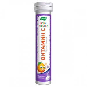 Baby Vitamin C - 15 šumivých tabliet-Evalar