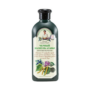 Čierny bylinný šampón  proti lupinám - Babička Agafia  350 ml