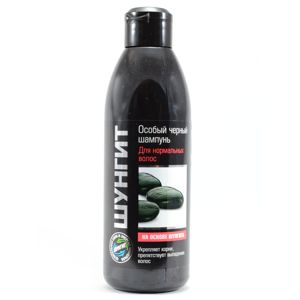 Špeciálny čierny šampón pre normálne vlasy so šungitom - Fratti - 300ml