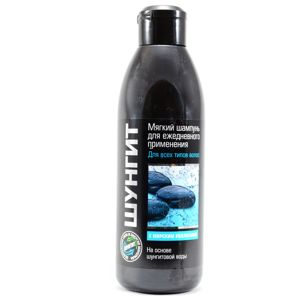 Špeciálny čierny šampón so šungitom pre všetky typy vlasov na každodenné použitie - Fratti - 300ml